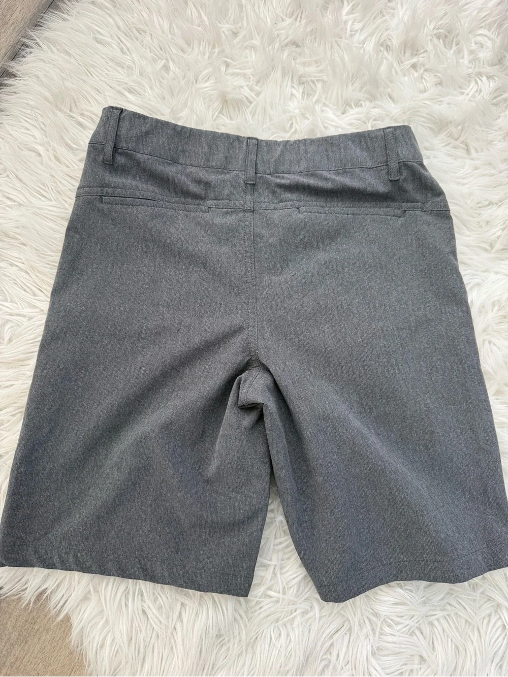 Boys All In Motion Gray Bermuda Shorts